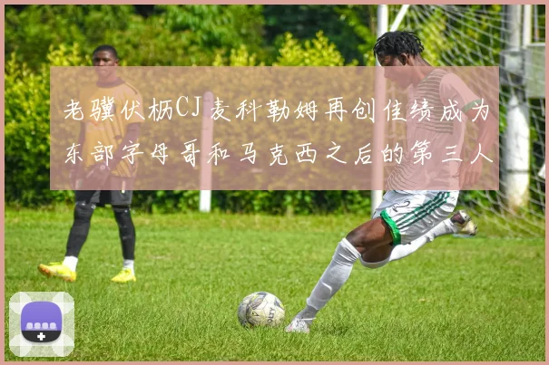 老骥伏枥CJ麦科勒姆再创佳绩成为东部字母哥和马克西之后的第三人